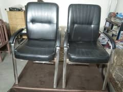 two steel chairs for sale