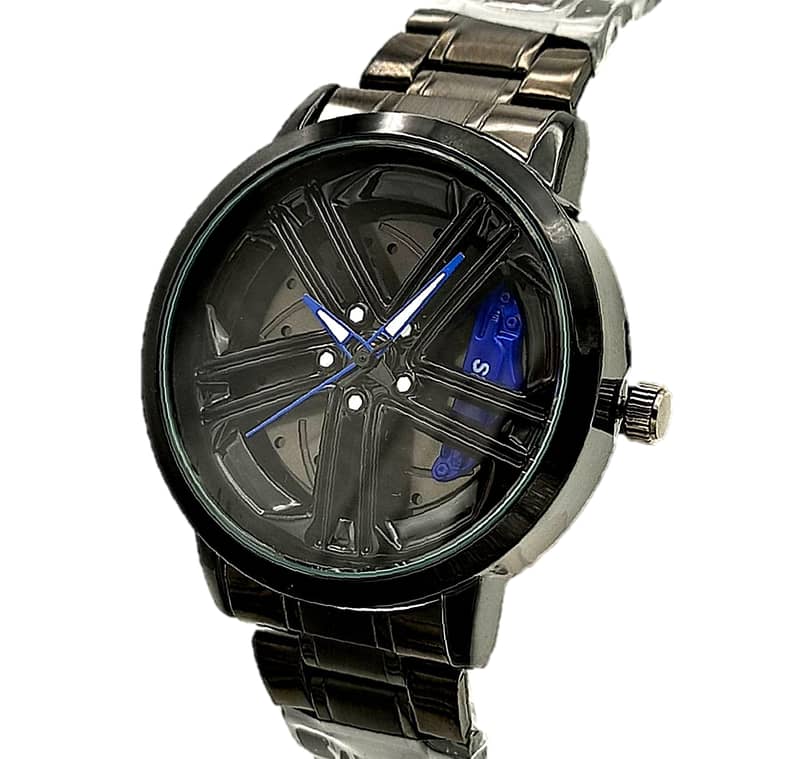 Wheel Watch Rotation Wheel Spinning Sports Car Rim Luxury Men's Watch 18