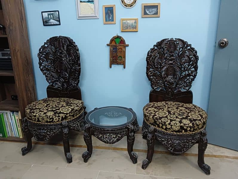 bedroom chairs with table 1