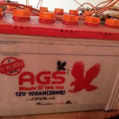 AGS Battery 100 AH 17 Plates  Used 0