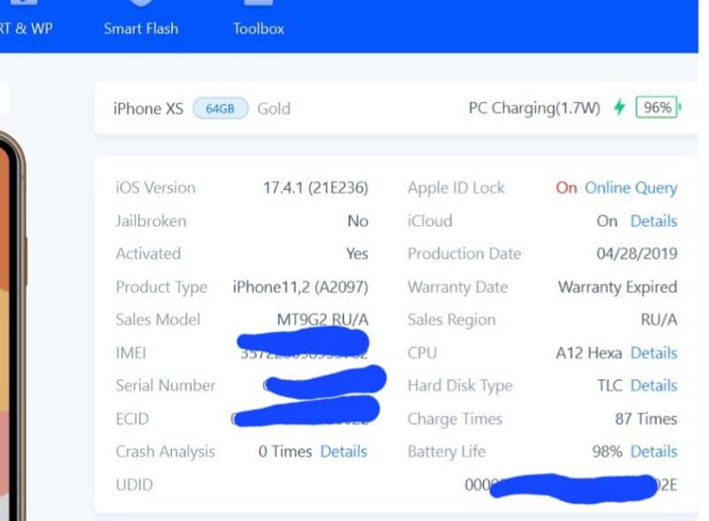 Iphone XS Urgent Sale Dual Sim Official PTA APPROVED 10/10 1