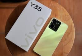 Vivo Y35 10/10 condition with box charger