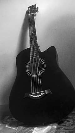 Black acoustic Guitar