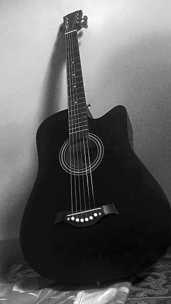 Black acoustic Guitar 0