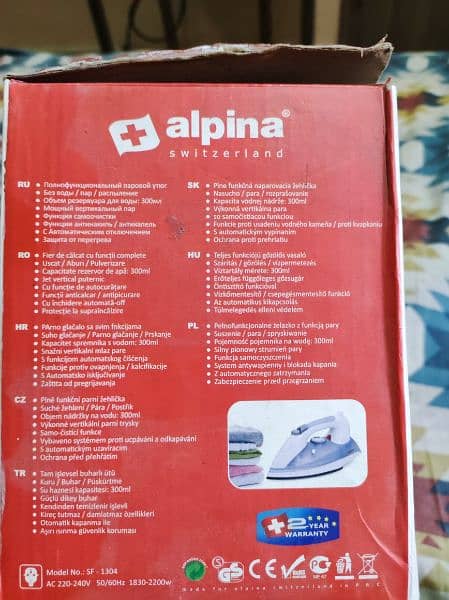 Alpina brand new iron 6