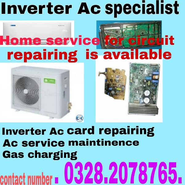 Ac Repair  inverter card repair Home srevice. +Ac Maintenance 0