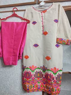 Embroidery shirt with trouser 2pc
