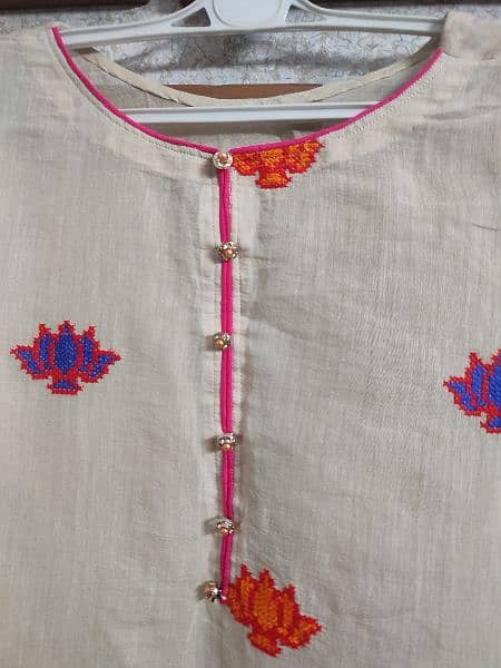 Embroidery shirt with trouser 2pc 1