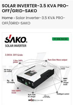 Sako Sunon Pro 3.5KW