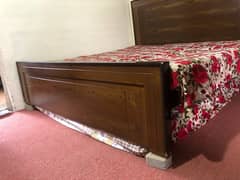 Double bed with mettress