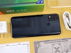 INFINIX HOT 10 PLAY _4_64_WITH BOX AND CHARGER 0