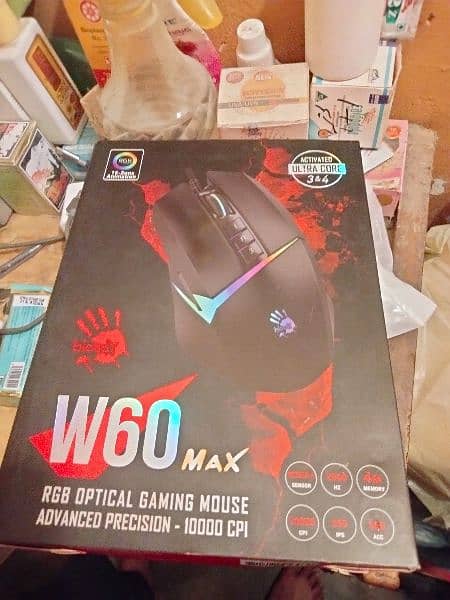 A4Tech RGB Gaming Mouse Full, Bloody W60 Max , 10/10 Condition. 2