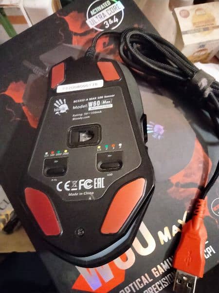A4Tech RGB Gaming Mouse Full, Bloody W60 Max , 10/10 Condition. 3