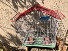 Bird Cage Parrot Cage Small - Mini Cage (size 15x12x18 inches)