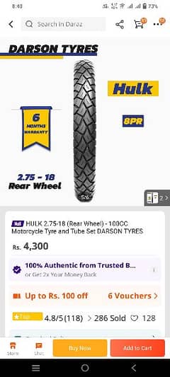 brand new un used best company darson tyre for honda pridor new price 0
