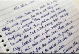 handwriting work assignment