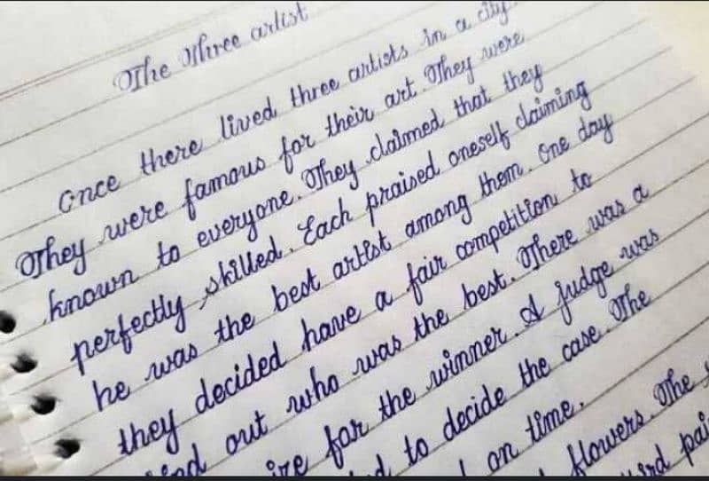 handwriting work assignment 0