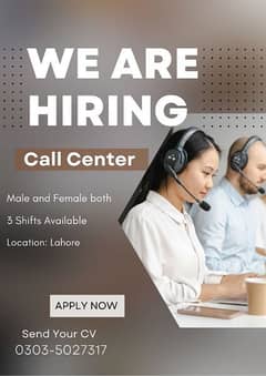 Call center job for matric inter students 0