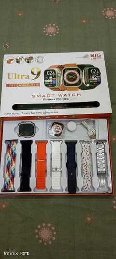 S9 ultra smart watch with wireless charging.