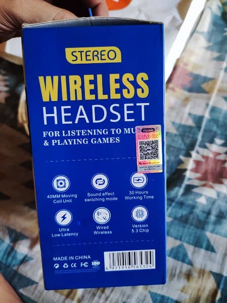 Brand New Stereo Wire and Bluetooth Headset box pack 3