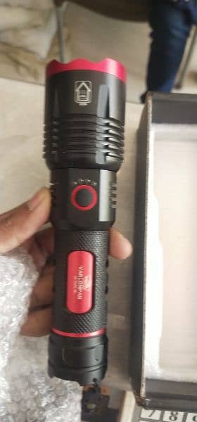 army torch light water proof, chargeable 0