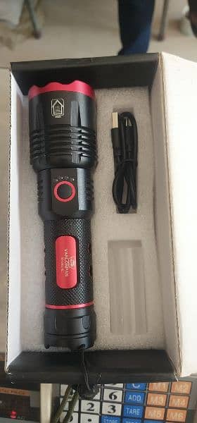 army torch light water proof, chargeable 1