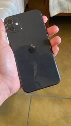 iphone 11 black with charger and 2 cover