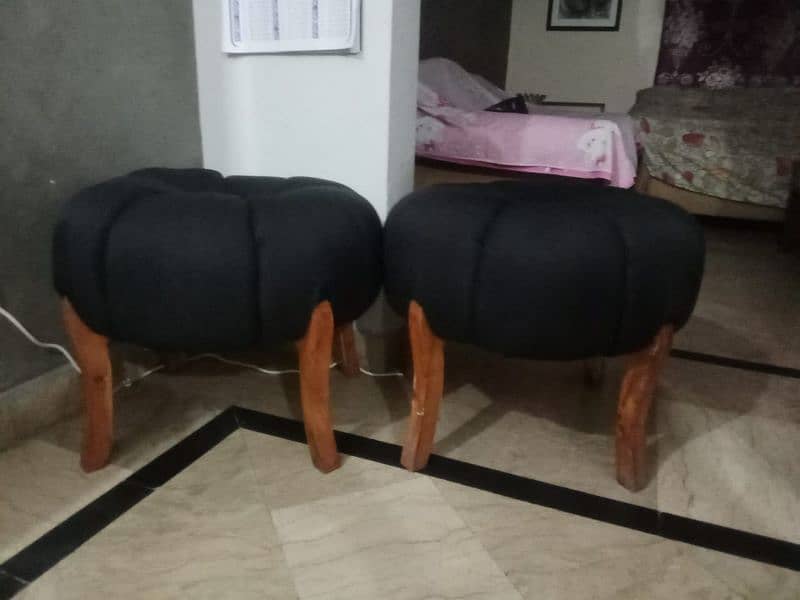 SOFA ( 3Seater)  Couch ( 2Seater) Pumpkin Chairs (1Seater Pair) 2