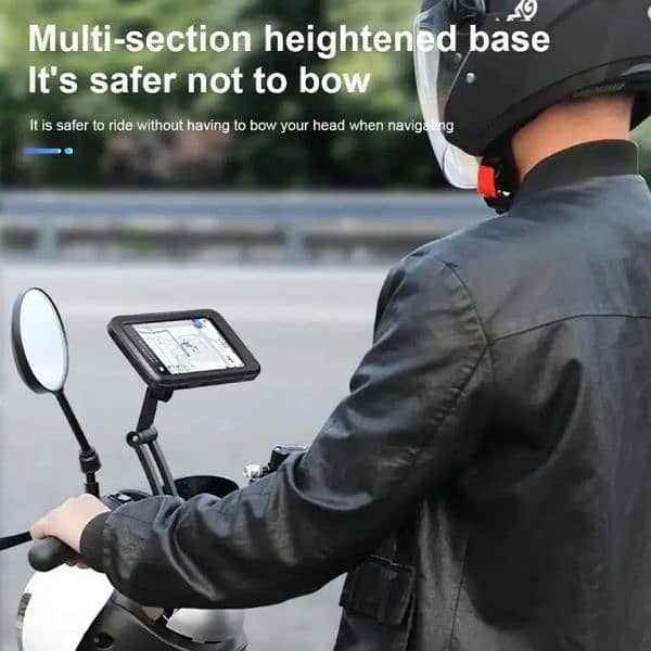 Motorcycle Mobile phone handler support and safer. 3