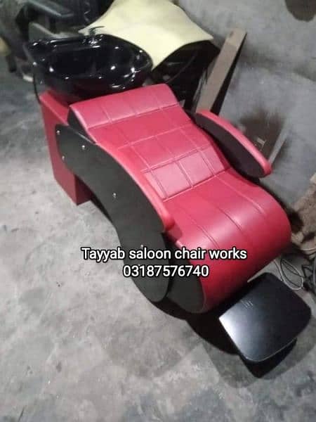 Saloon chairs | shampoo unit | massage bed | pedicure | saloon trolly 6