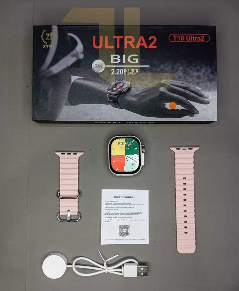 T10 Ultra 2 Smart Watch Delivery Available all over Karachi. 1