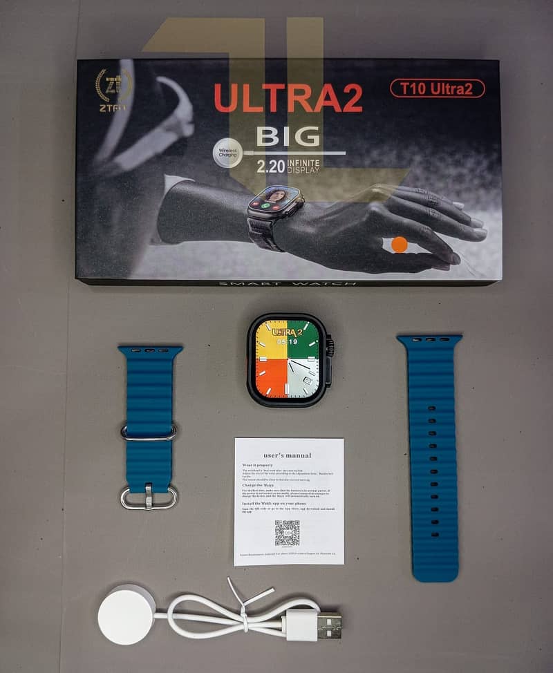T10 Ultra 2 Smart Watch Delivery Available all over Karachi. 2