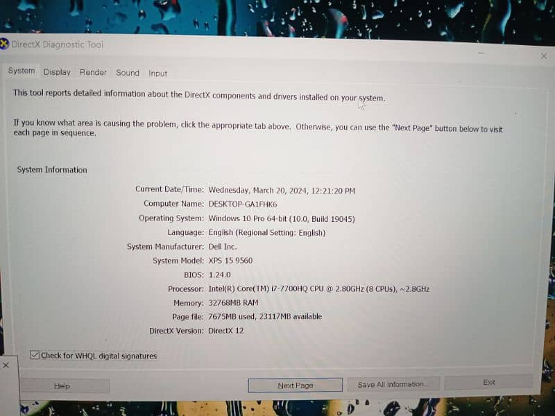 Dell Xps 15 9560 3