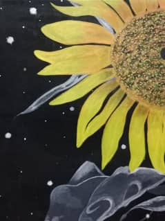 sunflower  hand painted with acrylic colour
