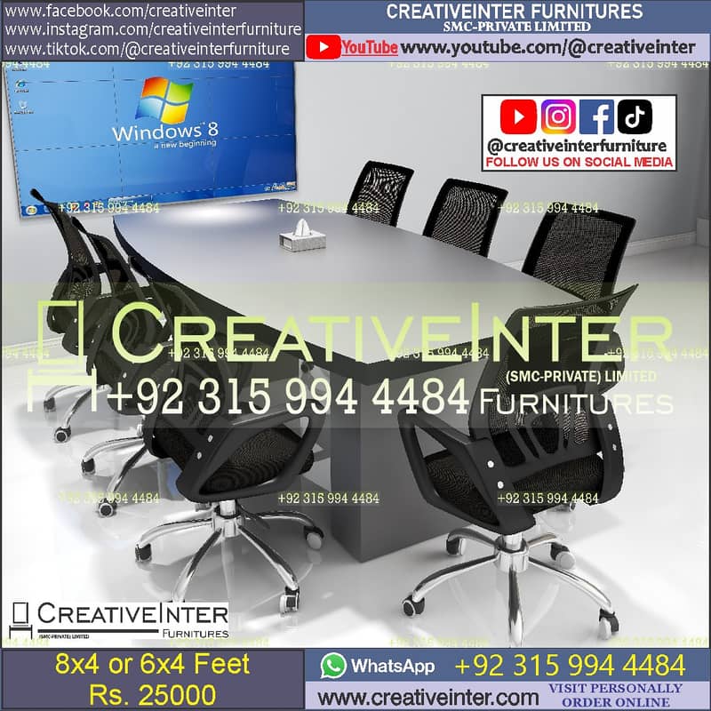 Office workstation table Manager desk chair laptop study Computer CEO 1