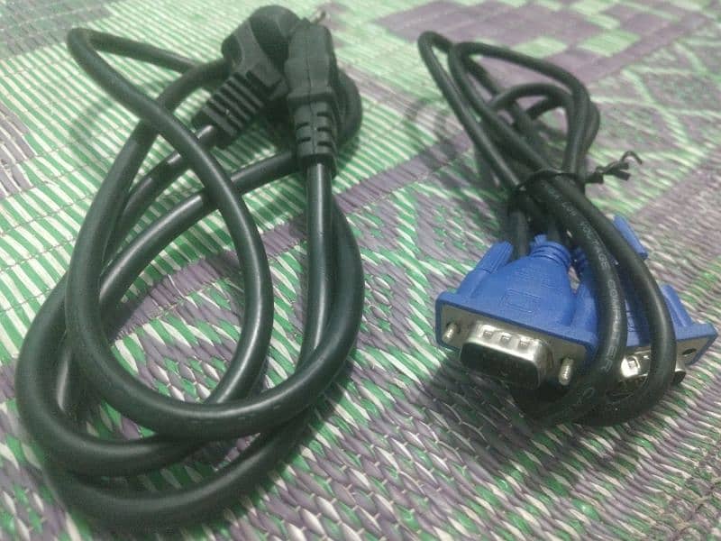 computer power cable and v. g. a cable for sale 1