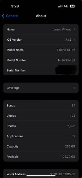 Iphone 14 pro 256gb 3