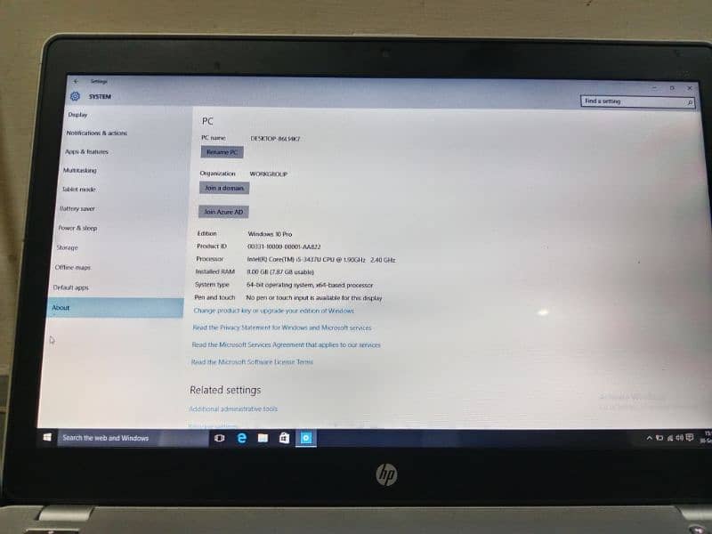 HP laptop with 8GB ram 2
