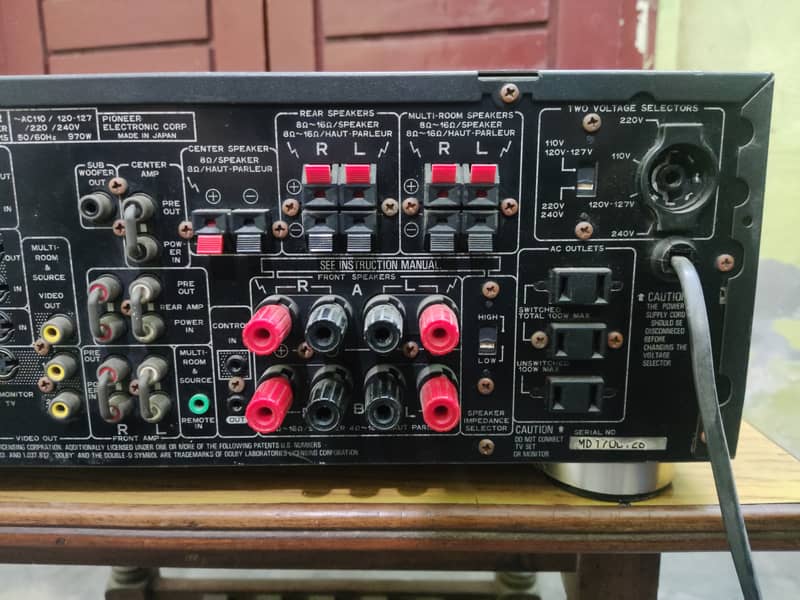 pioneer vsx-d901s 970w powerful amplifier 7