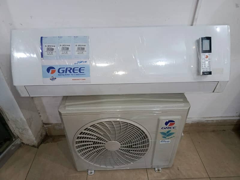 Gree pular 1.5 ton Dc inverter with warrnty(0306=4462/443)chilled set 1