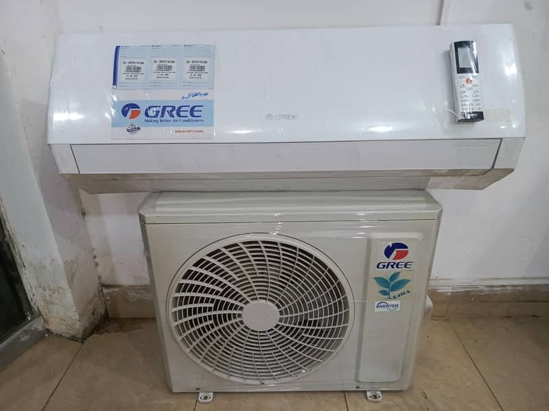 Gree pular 1.5 ton Dc inverter with warrnty(0306=4462/443)chilled set 3
