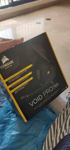 Corsair void pro RGB 1.7 wired headphone 0