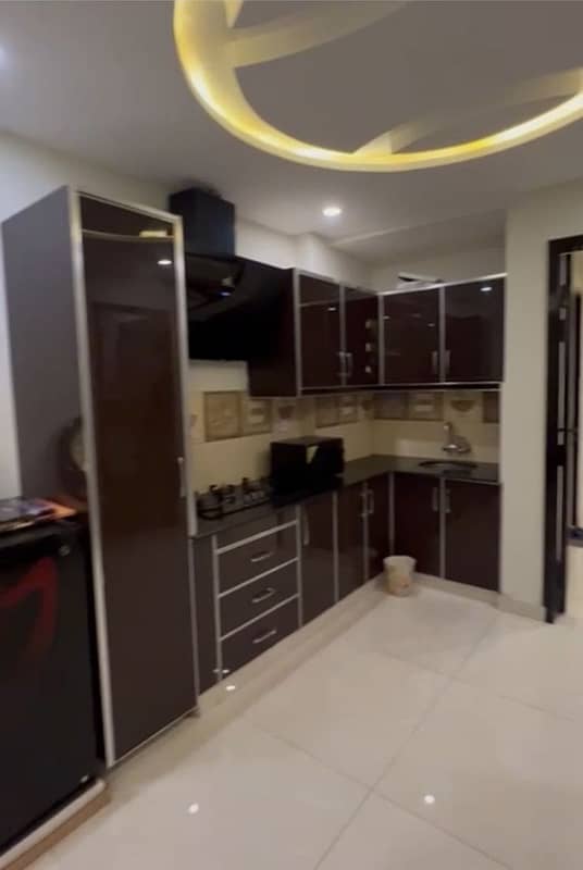 BRAND NEW FULLY FURNISHED 1 BED APARTMENT FOR RENT IN BAHRIA TOWN LAHORE 3