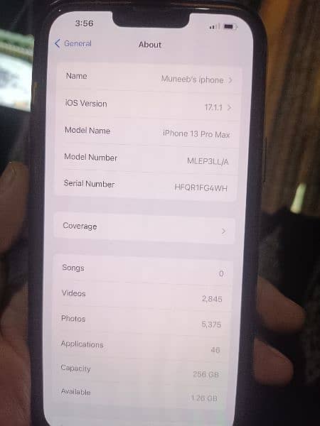 iPhone 13promax 256gb 4