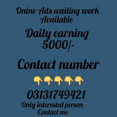 online earning job available monthly earning 50000 to 150000 0