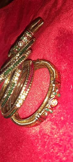 bangles set/ bridal jewellery golden/ bracelet/ 0