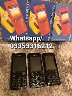 NOKIA 206 DUAL SIM OLD MODEL PINPACK CASH ON DELIVERY ALL PAKISTAN