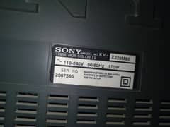 Sony trinitron color TV 0