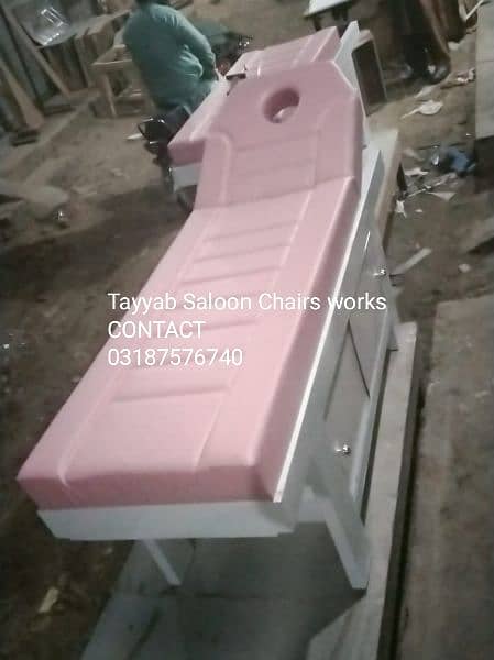 Saloon chairs | shampoo unit | massage bed | pedicure | saloon trolly 10