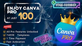 Canva Pro at 100/-